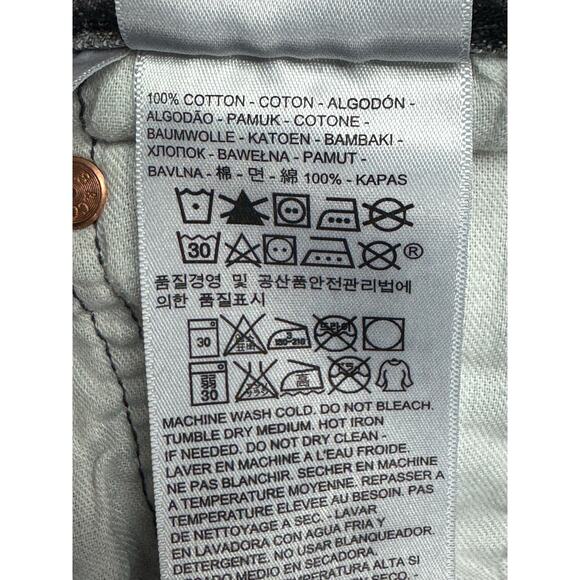 Levi's 501 Men's Straight Leg Button Fly Gray Denim Jeans - Size 42x32 (40x29) - Picture 6 of 7